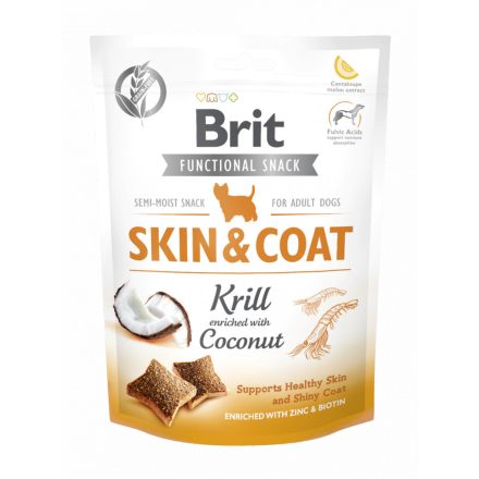 Brit Care Funct. Snack - Skin&Coat - Krill és Kókusz - 150 g