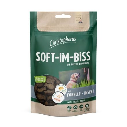 Christopherus Soft-Im-Biss Pisztráng és Rovarfehérje jutalomfalat 125 g