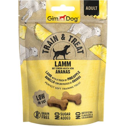 GimDog Train & Treat - Bárány és Ananász - 125 g