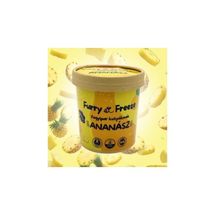 Fagyipor kutyáknak  - ANANÁSZ 60 g, Furry Freeze