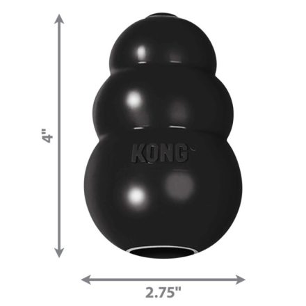 KONG Extrém Harang Fekete Kutyajáték L