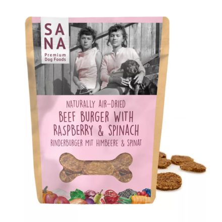 SANADOG Marha burger málnával, spenóttal 100g