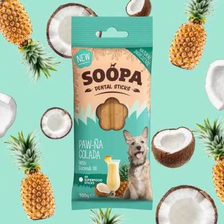 SOOPA - Dental Sticks - Ananász és Kókusz fogtisztító - 100 g