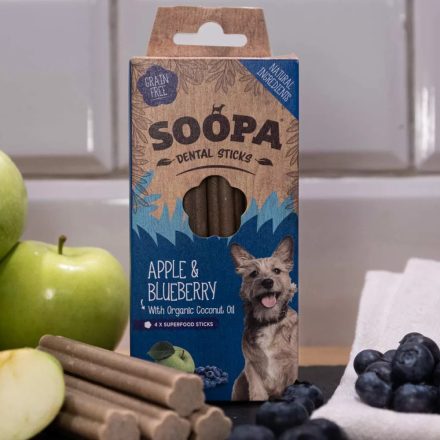 SOOPA - Dental Sticks - Almás és Áfonyás fogtisztító - 100 g