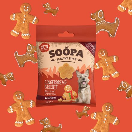 SOOPA - Healthy Bites - Gingerbread Biscuit falatok - 50 g