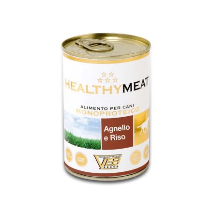 HEALTHY MEAT BÁRÁNY 95% monoproteines paté,rizzsel - felnőtt kutyáknak, 400 G KONZERV