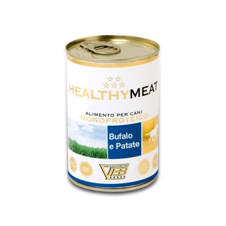 HEALTHY MEAT BIVALY 95% monoproteines paté, burgonyával, felnőtt kutyáknak, 400 G KONZERV