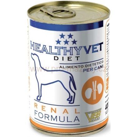 HEALTHY VET DIET DOG RENAL - vese támogatására, felnőtt kutyáknak, 400 g konzerv