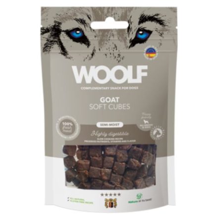 WOOLF MONOPROTEIN FŐTT KECSKEHÚS KOCKÁK - 100g